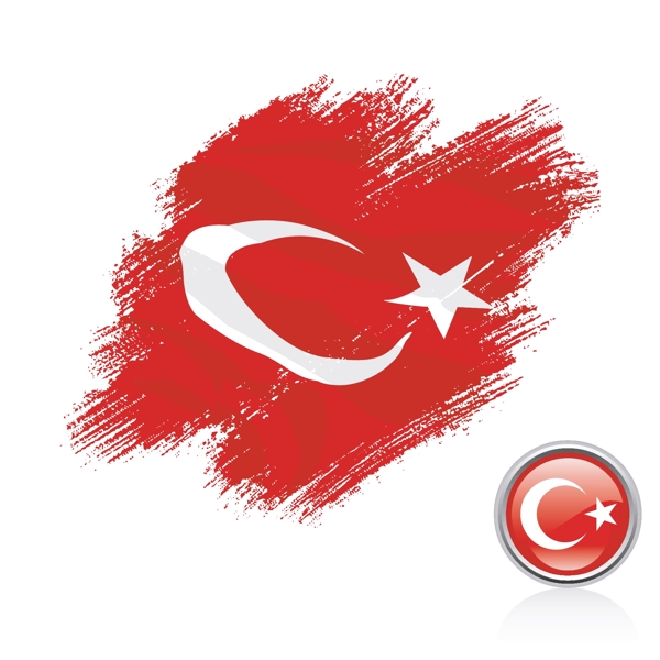 土耳其国旗笔触
