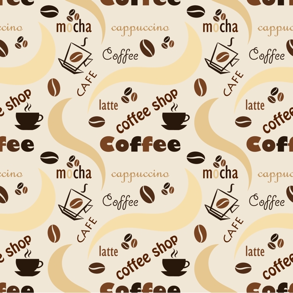 一组咖啡标志设计元素矢量图04
