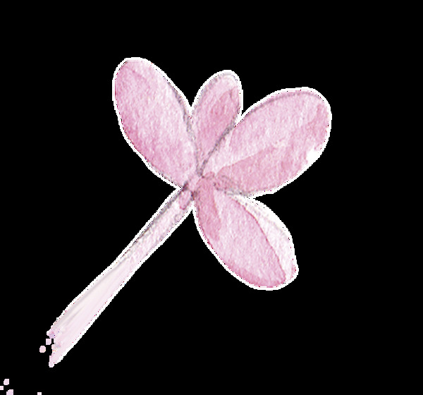粉色少女树叶卡通透明素材