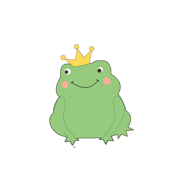 可爱青蛙卡通皇冠