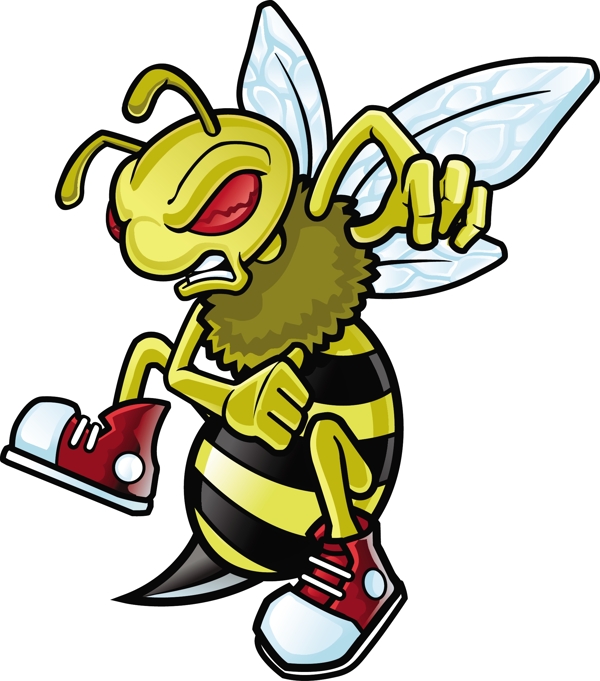 矢量卡通蜜蜂设计