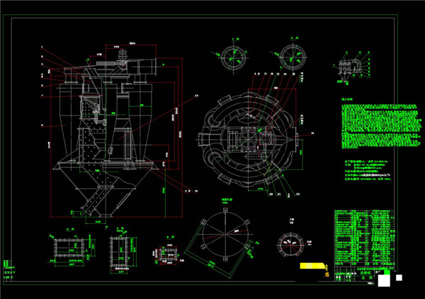 选粉机CAD机械图纸