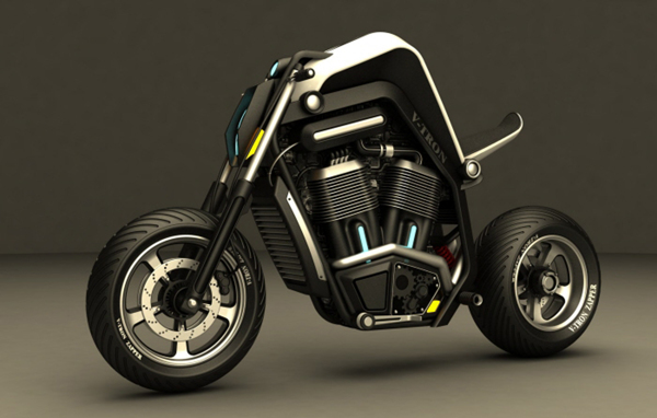 概念设计未来摩托车