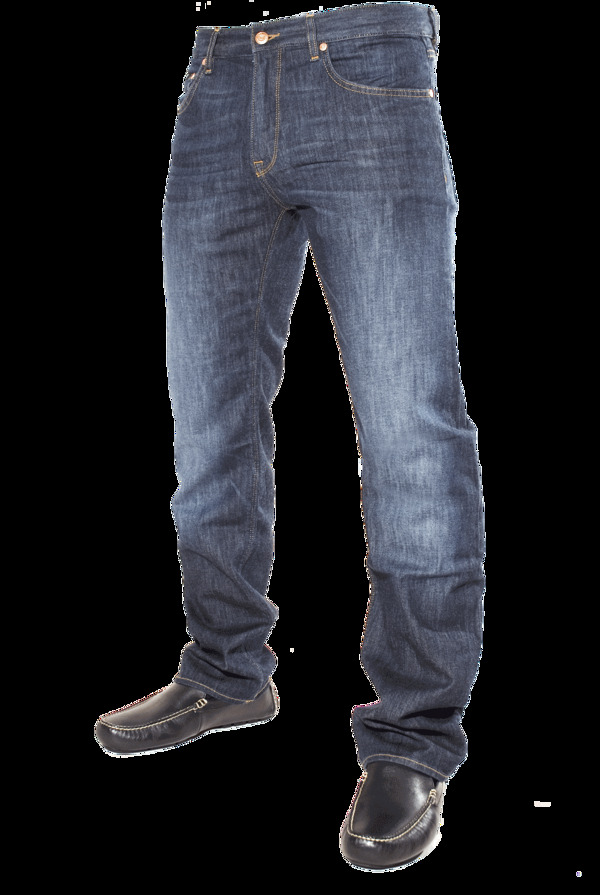 蓝色男式牛仔裤免抠png透明图层素材