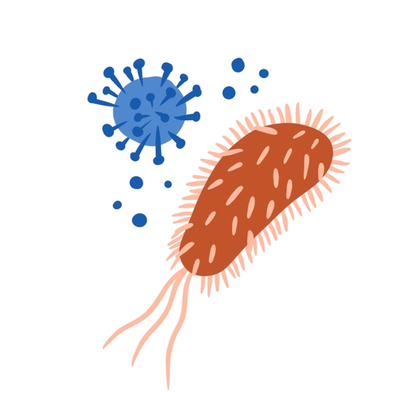 扁平细胞细菌PNG免抠素材