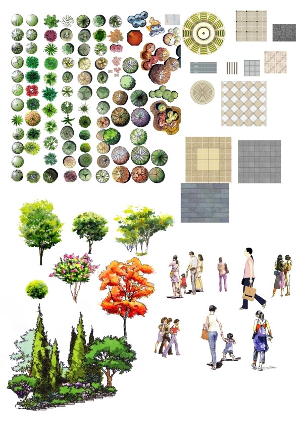 园林景观设计效果图素材