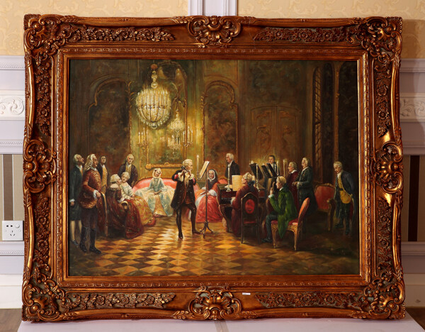 欧式宫廷油画图片素材下载