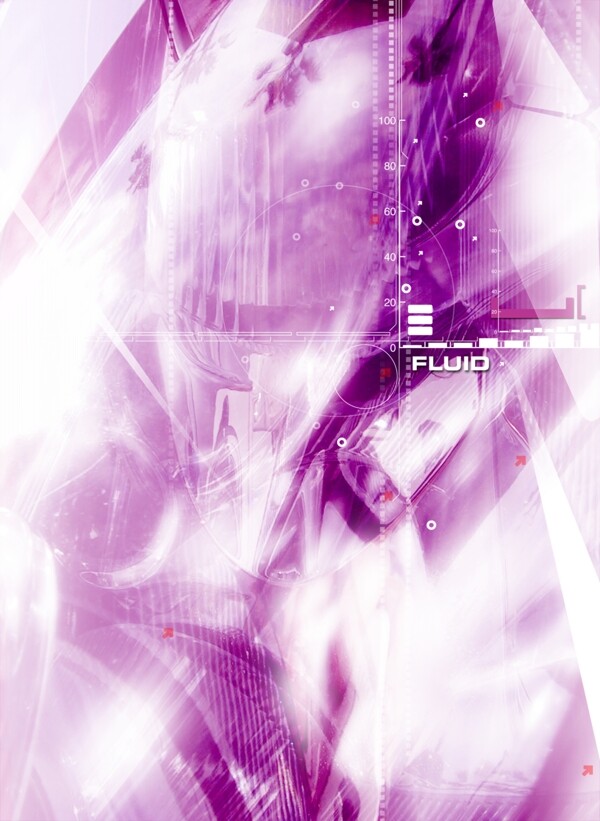 紫罗兰光芒数码游戏背景设计psd分层素材