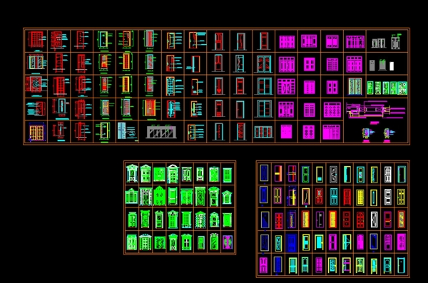 CAD门图例