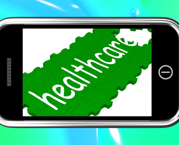 智能手机显示医疗保健