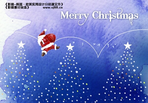 背景圣诞装饰铃铛影骑韩国实用设计分层源文件PSD源文件