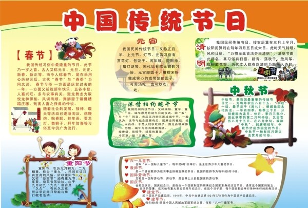 中国传统节日宣传栏图片