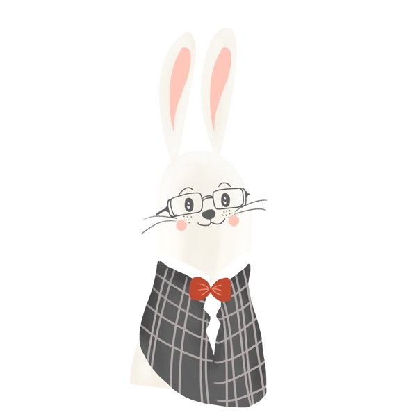 卡通兔子PNG免抠素材