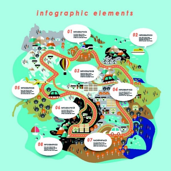 卡通地图对话框图片