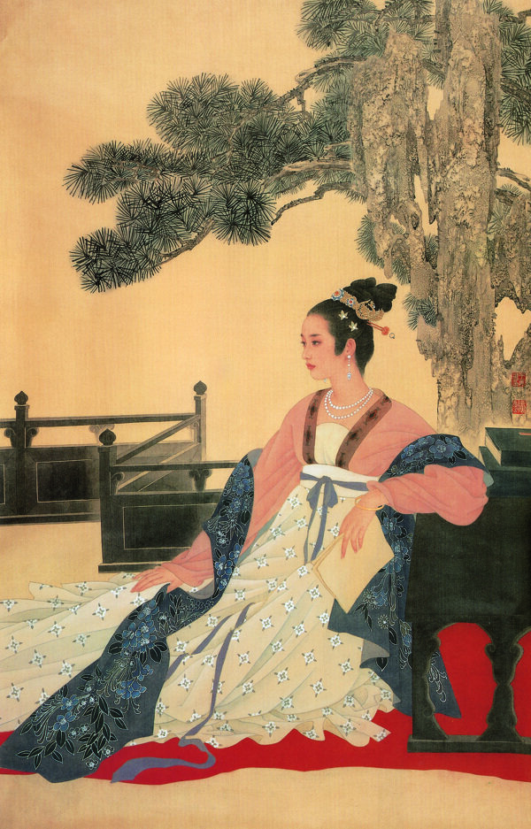 国画美女人物图片