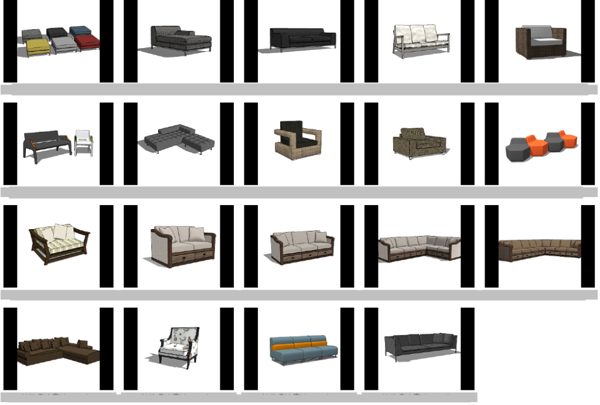 沙发3D素材