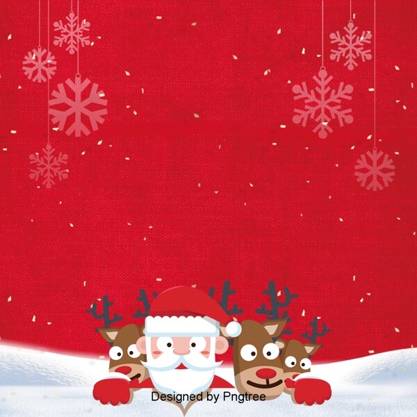 设计背景的红色简单和可爱的圣诞风格