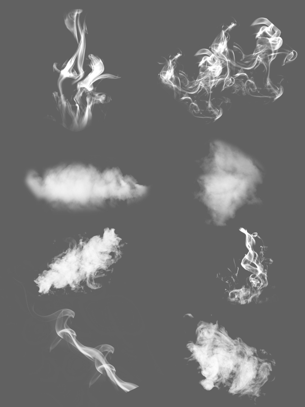 白色烟雾常用素材图片