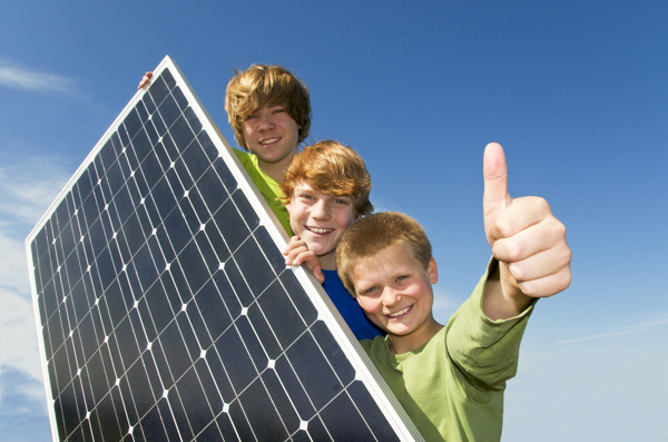 太阳能与儿童图片