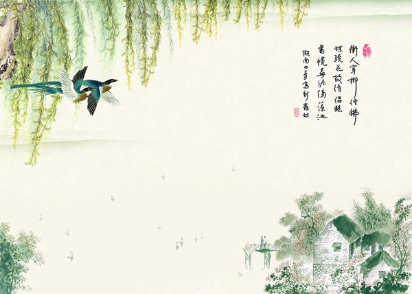 中式花鸟高清大图