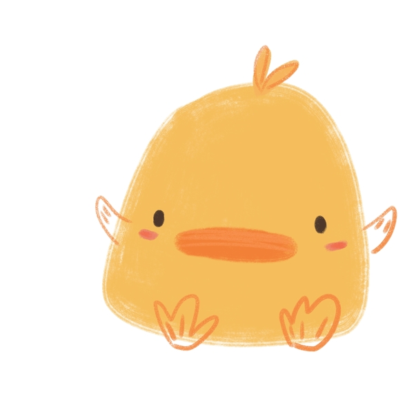 动物黄色小鸭子