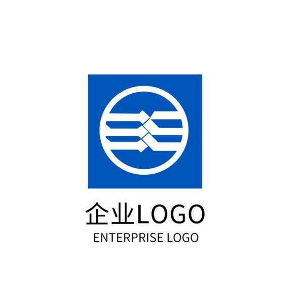 蓝色科技公司LOGO设计企业标志