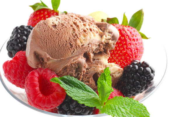 美味水果冰淇淋图片图片