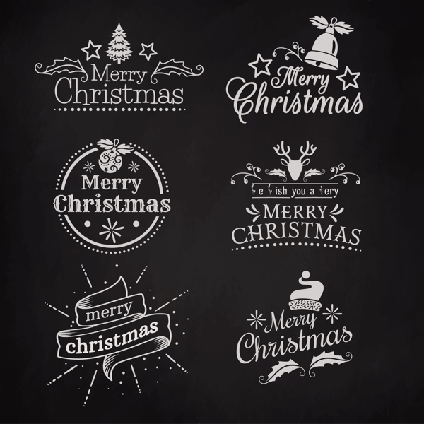 6款创意英文圣诞标签