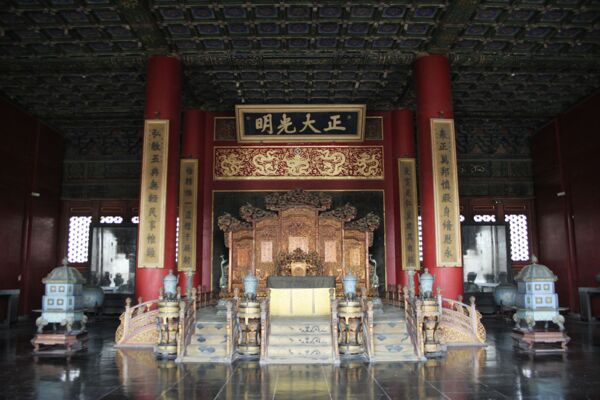 北京故宫正大光明图片