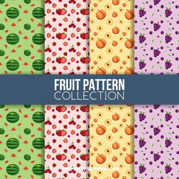 平面设计中的水果图案搭配