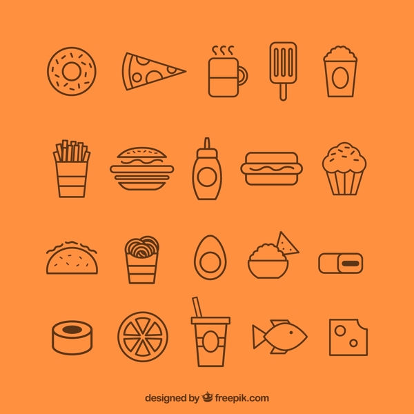 20款创意食物图标
