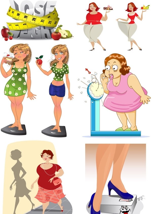 瘦身减肥女人图片
