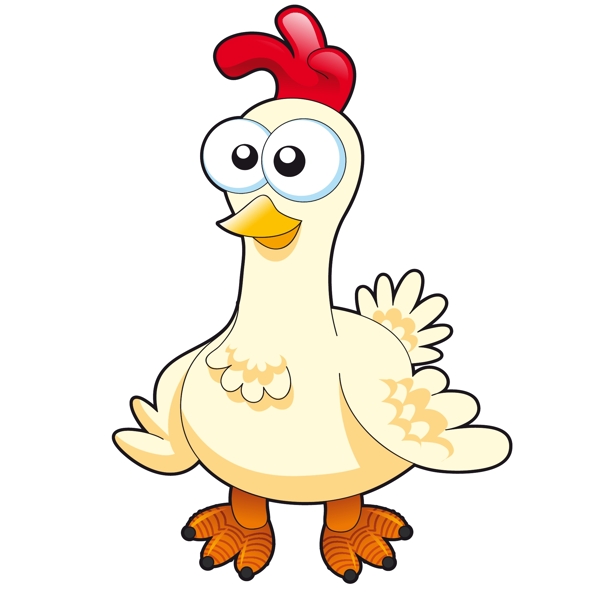 印花矢量图童装卡通动物动物鸡免费素材
