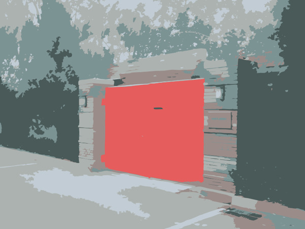 红色的门在艾未未工作室