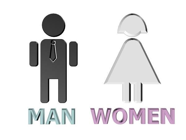 厕所设施男女标志
