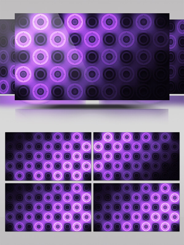 暗影紫色圆圈粒子视频素材