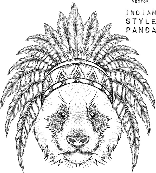 印第安风格动物