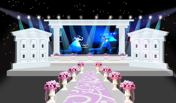 婚礼舞台设计图片