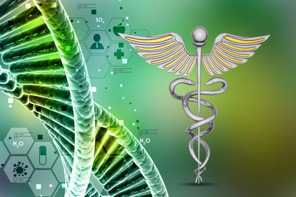 医疗标志DNA背景图片