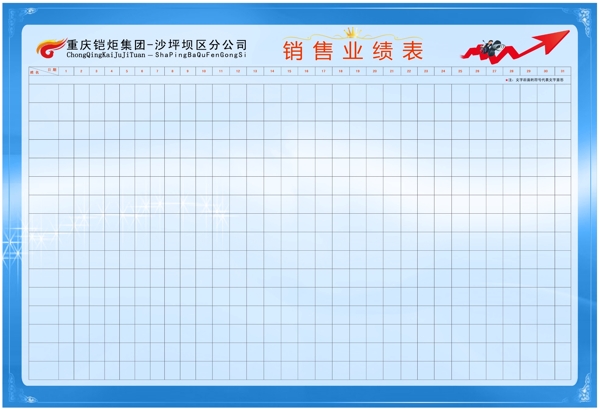 企业业绩表图片