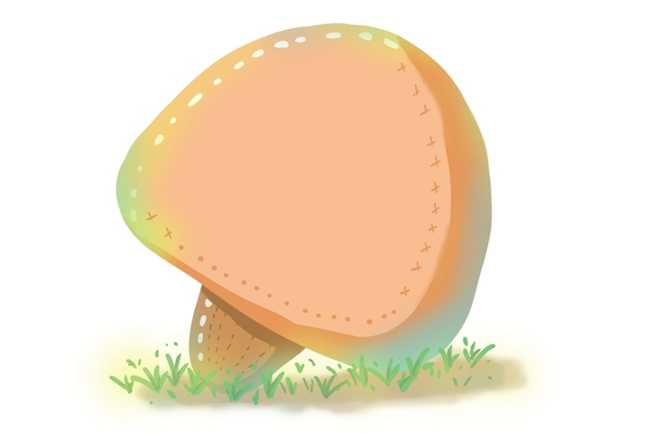可爱的蘑菇边框插画