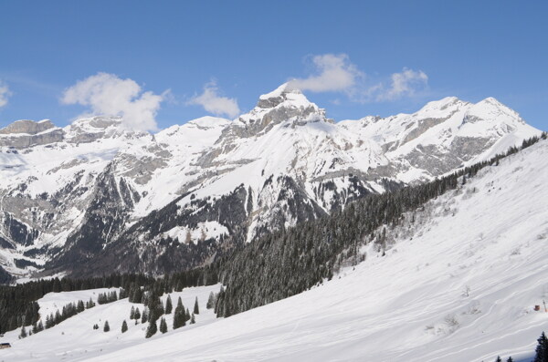 瑞士铁力市雪山