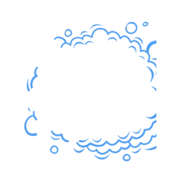 蓝色圆圈泡泡波浪
