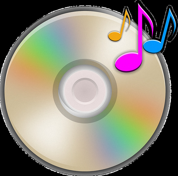 彩色音乐光盘免抠png透明图层素材