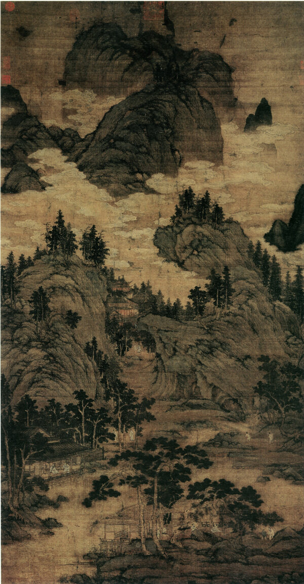 山水名画书画溪山清夏图