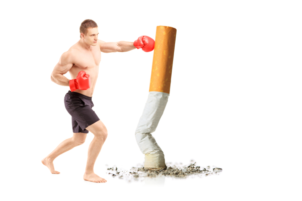 拳击手与香烟图片