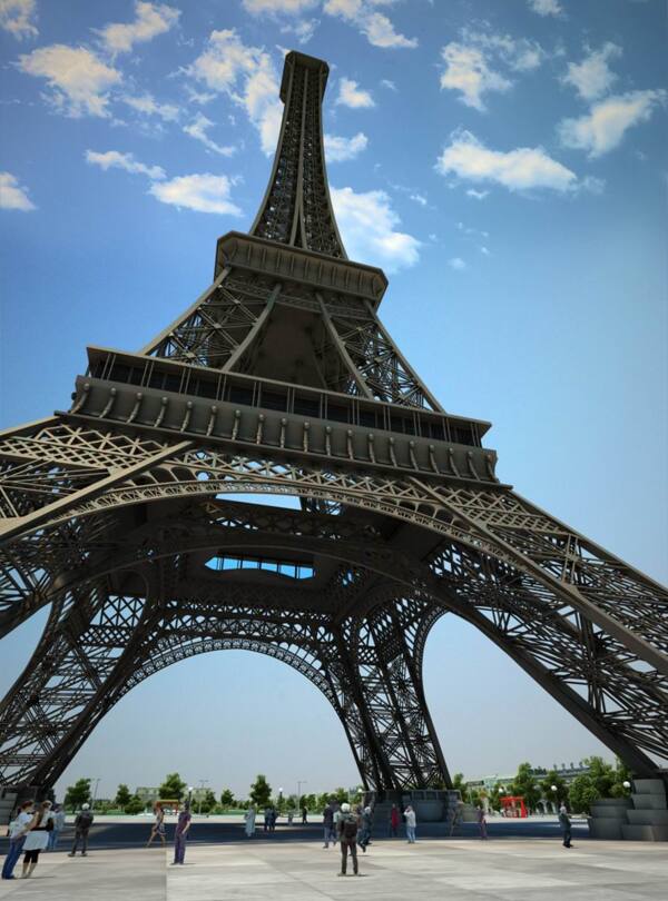 巴黎铁塔3D模型