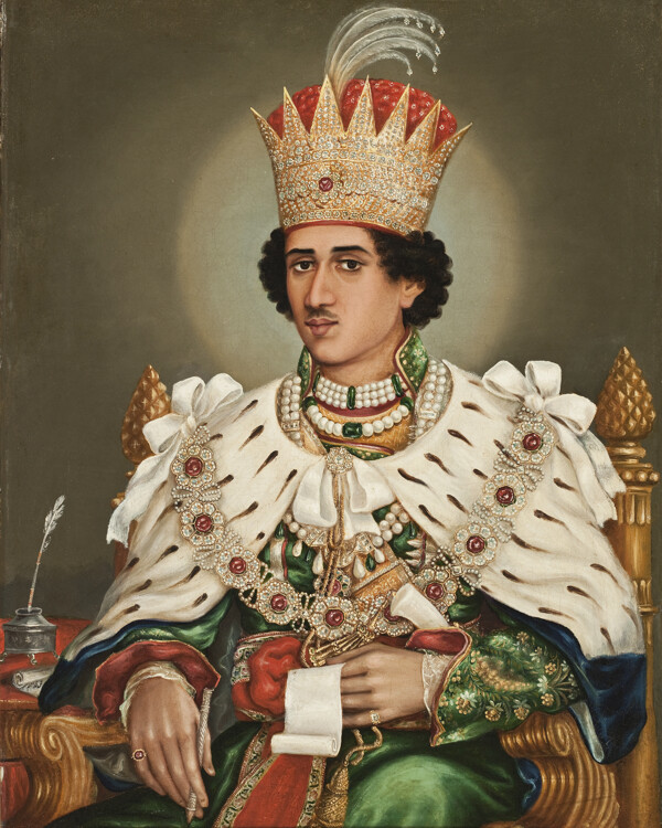 国王肖像画图片