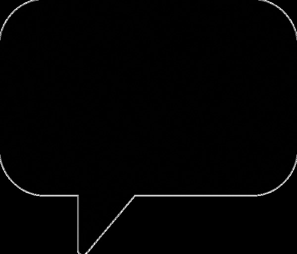 黑色圆角对话框免抠png透明素材