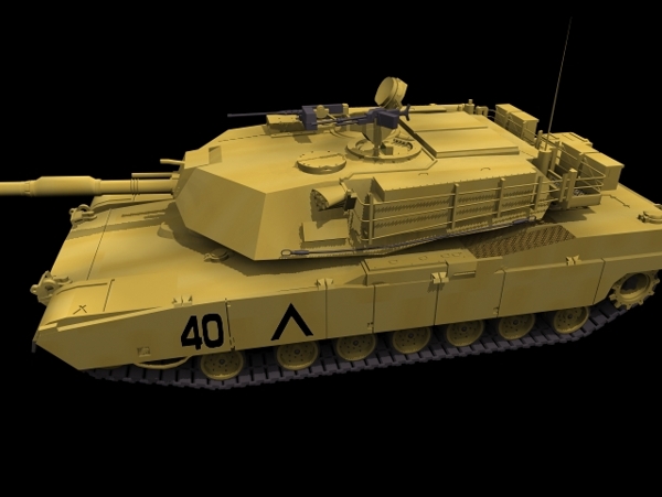 艾布拉姆斯主战坦克3d素材